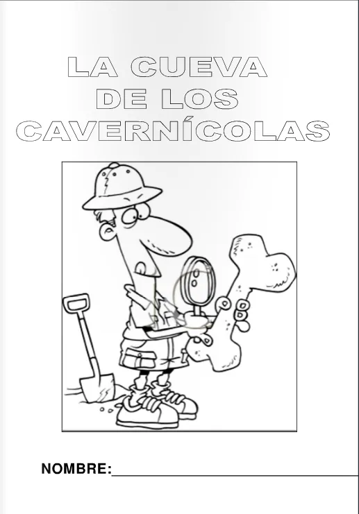 Escuela infantil castillo de Blanca: FICHAS COLOREAR PREHISTORIA