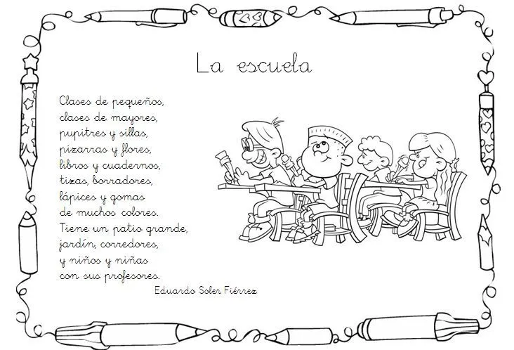 La escuela (poema) | escuela | Pinterest | Google