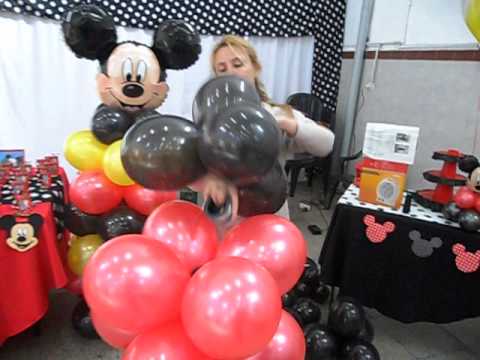 ESCULTURA DE MICKEY MOUSE EN GLOBO POR GRACIELA NOEMI SANABRIA ...