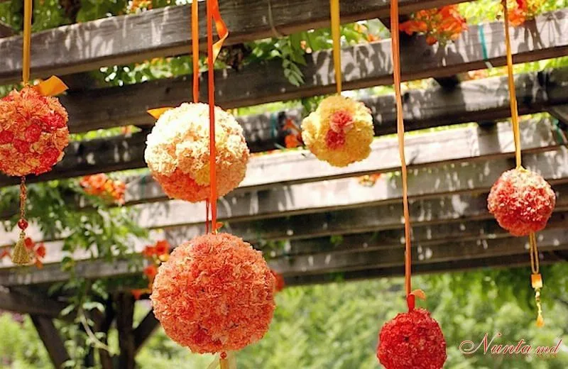 Esferas de flores naturales. Tutorial. | Ideas y material gratis ...