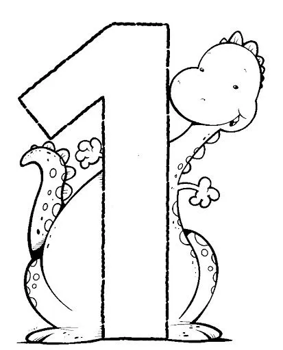 Numeros para colorear del 1 al 5 - Imagui