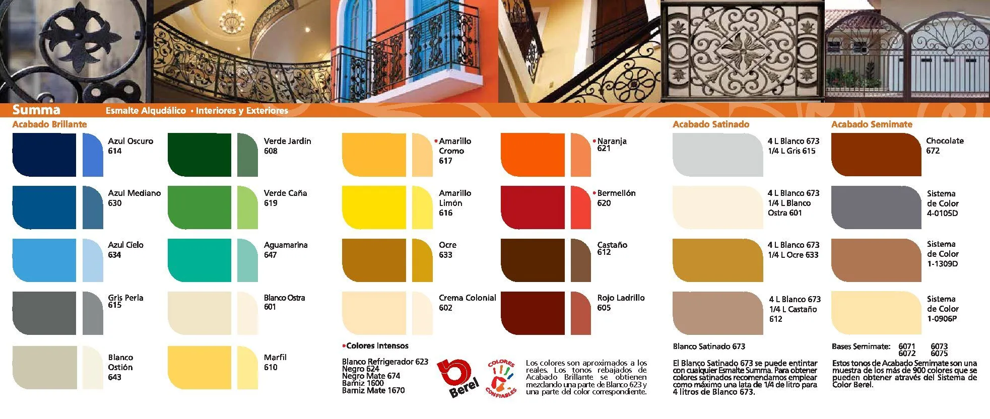 Esmalte Summa Serie 600 / 6070 - De secado rapido - Berel Mexico Esmalte Summa Serie 600 / 6070 - De secado rapido - Berel Mexico