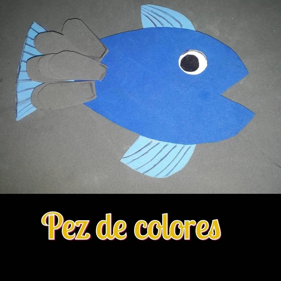 ESP-ING) ELABORACIÓN DE UN PEZ DE COLORES CON FOAMI O GOMA EVA.  /ELABORATION OF A GOLDFISH WITH FOAMI OR EVA RUBBER. | PeakD