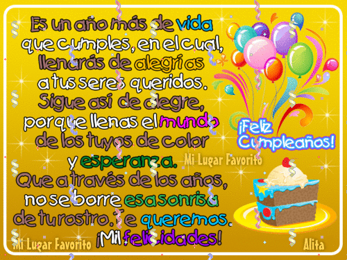 El espacio de Alita Moli: Feliz Cumpleaños | felicitaciones ... El espacio de Alita Moli: Feliz Cumpleaños | felicitaciones ...