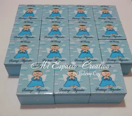 MEC (Mi Espacio Creativo): 463.- Cajitas de Angelito para Bautizo MEC (Mi Espacio Creativo): 463.- Cajitas de Angelito para Bautizo