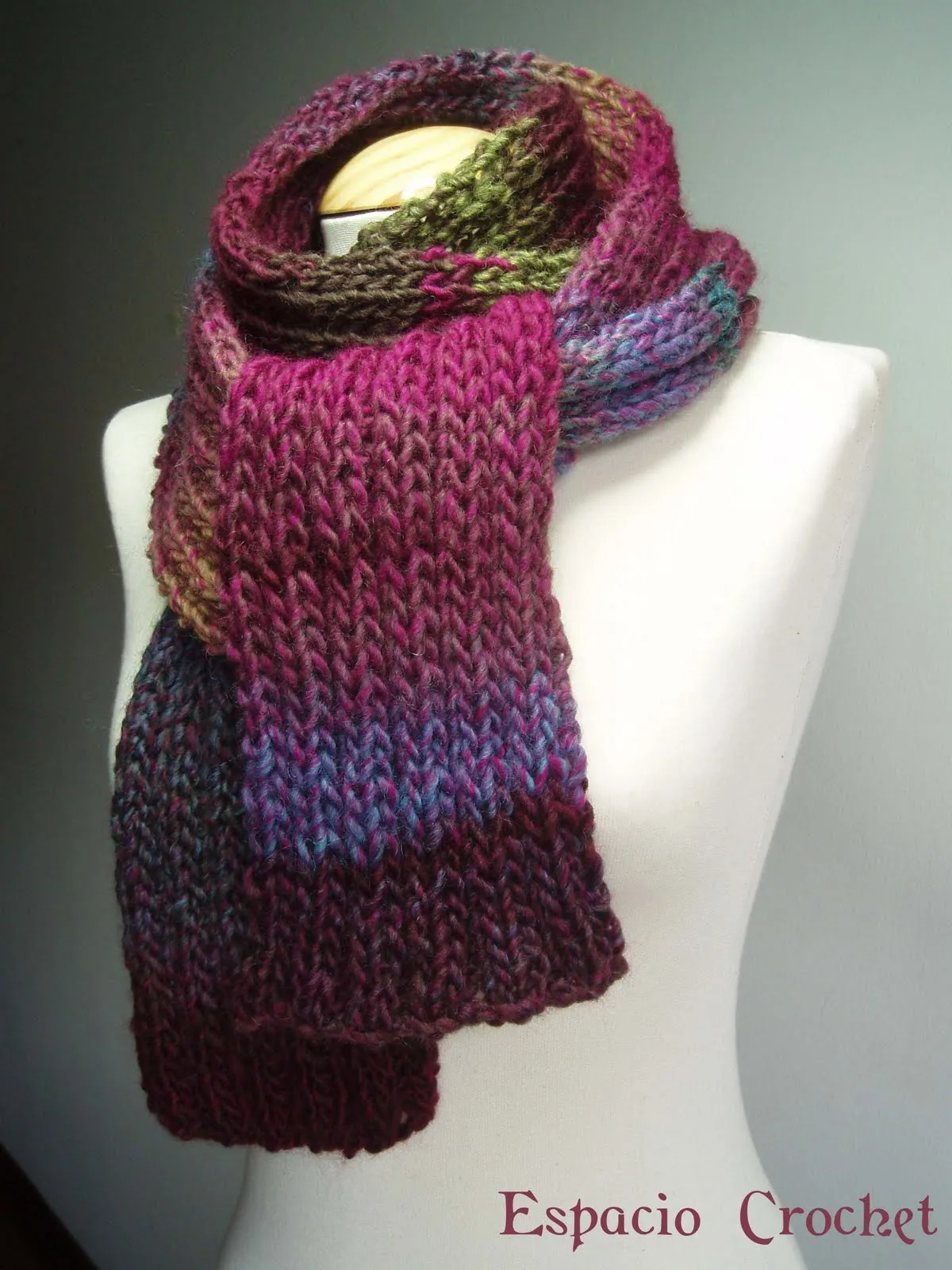 Espacio Crochet: Maratón de bufandas / knitted scarves Espacio Crochet: Maratón de bufandas / knitted scarves