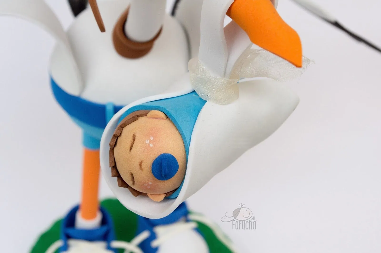 Un espacio para las manualidades: Cigüeña de goma eva Un espacio para las manualidades: Cigüeña de goma eva