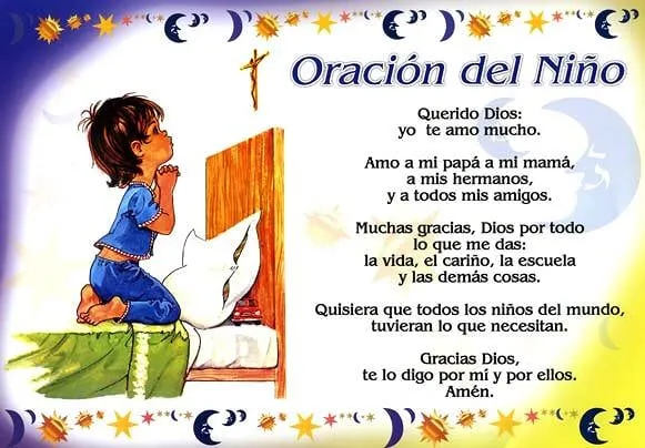 ORACION DEUN NIÑO - Imagui