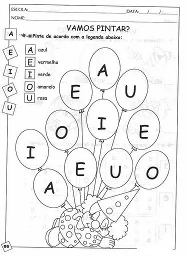 ESPAÇO EDUCAR: 150 Atividades com vogais em letra bastão! ESPAÇO EDUCAR: 150 Atividades com vogais em letra bastão!