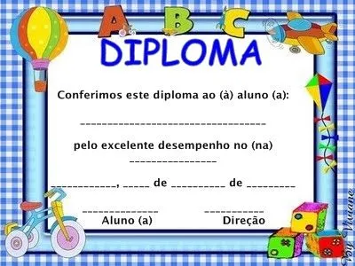 ESPAÇO EDUCAR: DIPLOMA DE FORMATURA ABC PARA IMPRIMIR!