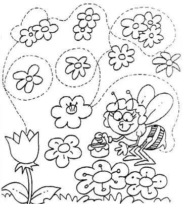 Espaço infantil: Vamos colorir a primavera
