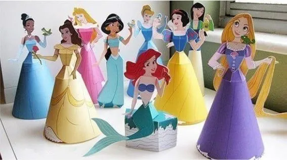 Espaço Infantil – Moldes das princesas da Disney para festa infantil
