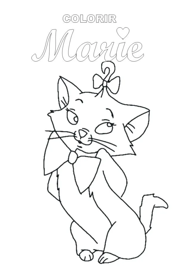 ESPAÇO PSICOPEDAGÓGICO RECRIAR**: COLORIR A GATINHA MARIE ESPAÇO PSICOPEDAGÓGICO RECRIAR**: COLORIR A GATINHA MARIE