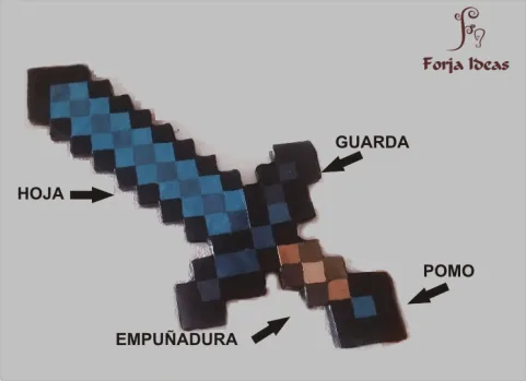 ESPADA DE MINECRAFT | Aprender manualidades es facilisimo.com