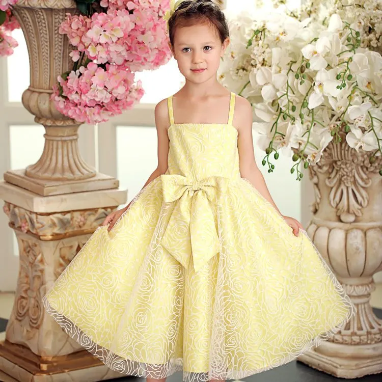 espaguetis correa de color amarillo claro vestido para niña 5 años ... espaguetis correa de color amarillo claro vestido para niña 5 años ...
