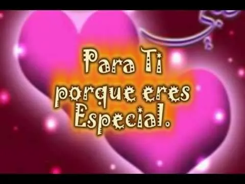 Porque eres especial - YouTube
