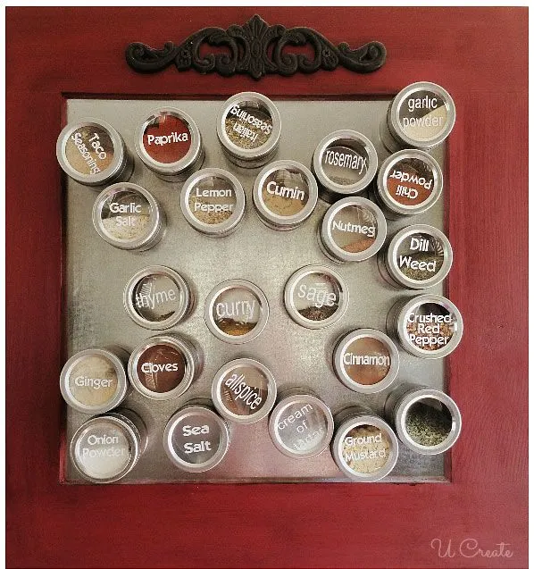 Especiero magnético de estilo vintage - Guía de MANUALIDADES Especiero magnético de estilo vintage - Guía de MANUALIDADES
