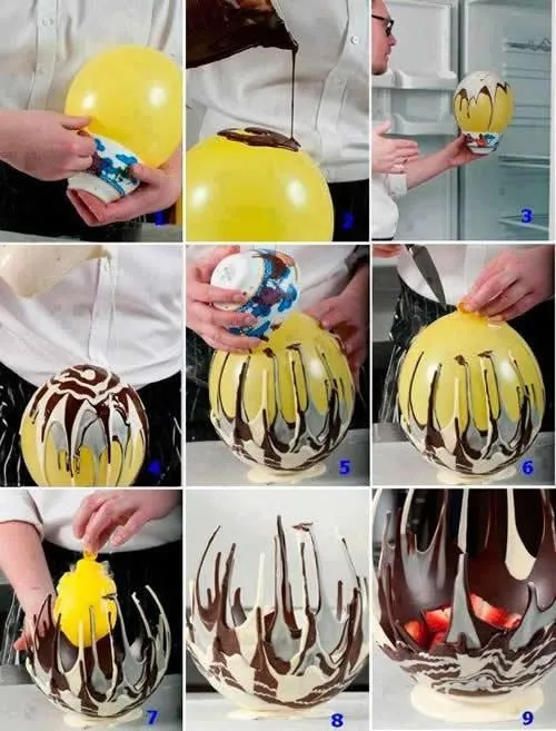 Espectacular estructura de chocolates para sorprender a los ... Espectacular estructura de chocolates para sorprender a los ...