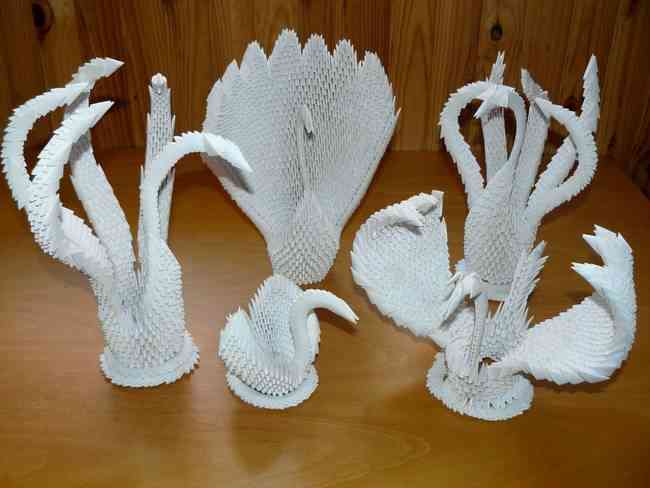 Espectaculares figuras 3D creadas con papel - Espectaculares figuras 3D creadas con papel -