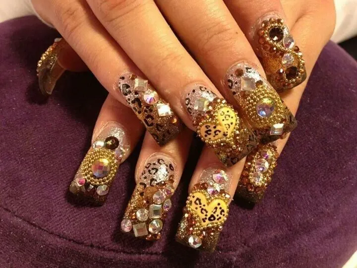 Espectaculares uñas estilo Sinaloa. | Nails | Pinterest