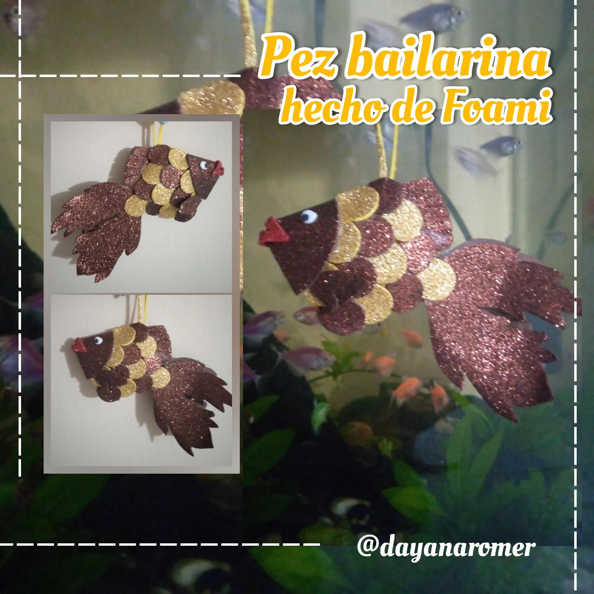 Esp/Eng] Lindo pez bailarina hecho de foami /Cute ballerina fish made of  foam — Hive