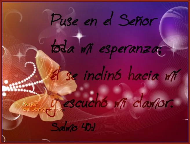 Toda mi esperanza en el Señor - Tarjetas con mensajes cristianos