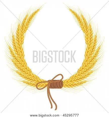 Espigas de trigo. Ilustración rasterizada Fotos stock e Imágenes ...