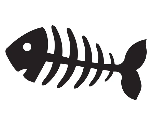 Espina de pescado, esqueleto de pescado — Vector stock © chortenya ...