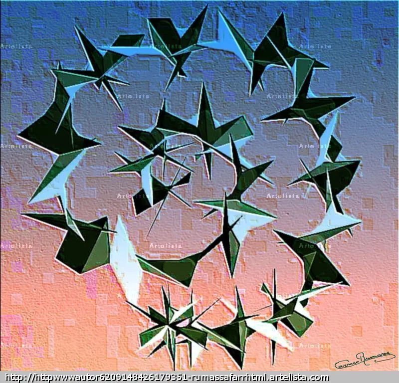 ESPIRAL DE FIGURAS GEOMETRICAS CARMEN RUMASSA FARRÉ - Artelista.