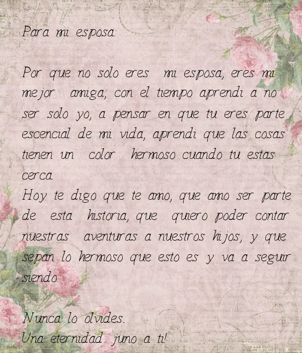 Para mi esposa: Por que no solo eres mi esposa, eres mi mejor ... Para mi esposa: Por que no solo eres mi esposa, eres mi mejor ...
