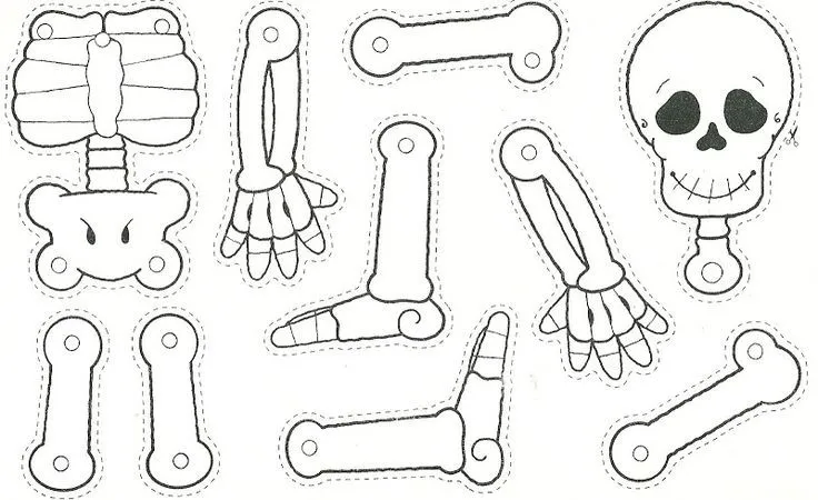 Esqueleto para armar y recortar - Imagui | amazing | Pinterest ... Esqueleto para armar y recortar - Imagui | amazing | Pinterest ...