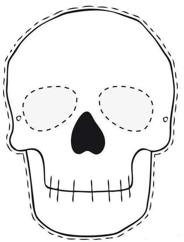Esqueleto danzante para recortar día muertos - Jugar y Colorear Esqueleto danzante para recortar día muertos - Jugar y Colorear