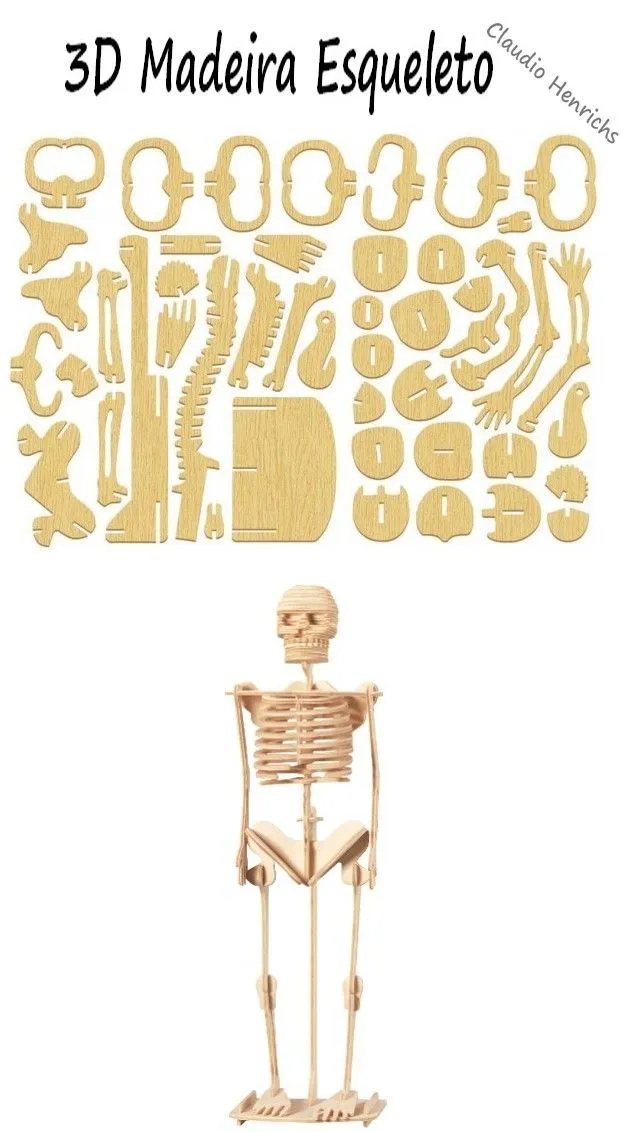 Esqueleto humano em MDF. #Perso | Wood laser ideas, Cardboard crafts, Paper toys Esqueleto humano em MDF. #Perso | Wood laser ideas, Cardboard crafts, Paper toys