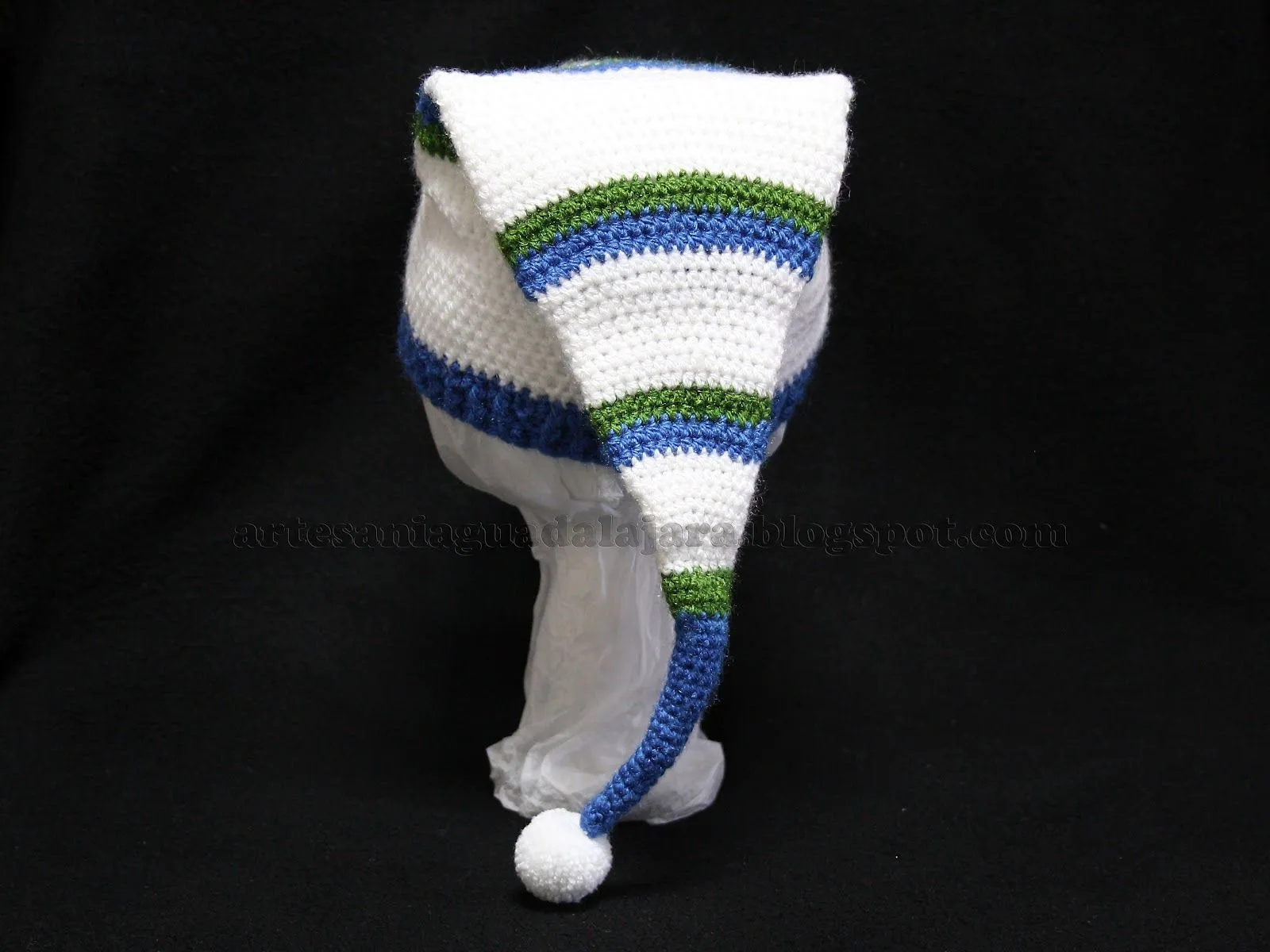 Esquema gorro tipo duende a crochet - Imagui Esquema gorro tipo duende a crochet - Imagui