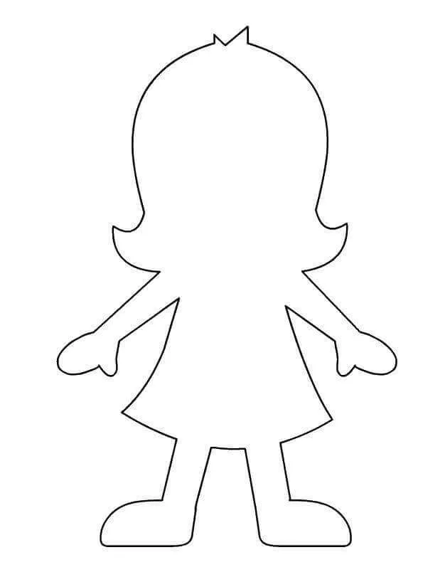 Esquema De Persona De Niña Pequeña para colorear, imprimir e dibujar –  Dibujos-Colorear.Com