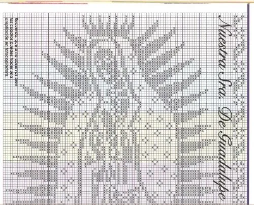 Esquema de la Virgen de Guadalupe en punto de cruz - Imagui ... Esquema de la Virgen de Guadalupe en punto de cruz - Imagui ...
