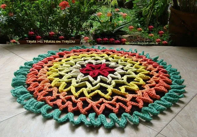 Esquemas para alfombras ganchillo XL | El blog de trapillo.com Esquemas para alfombras ganchillo XL | El blog de trapillo.com