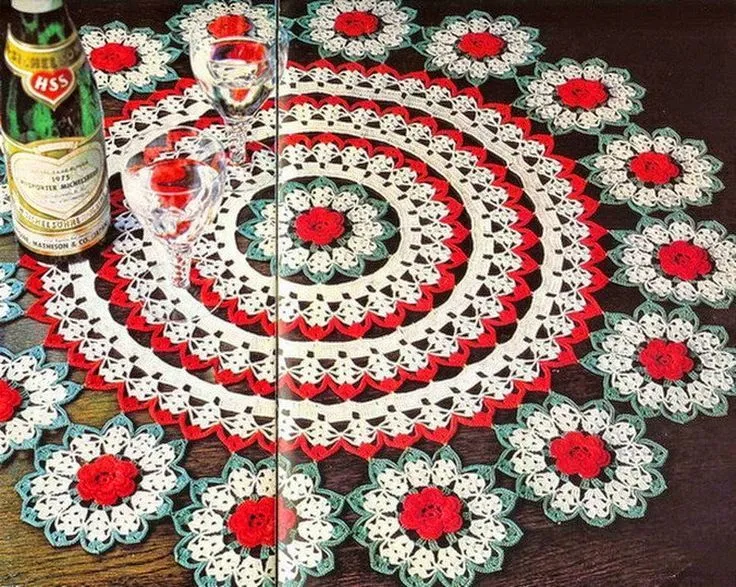 Esquemas y patrones de carpeta ganchillo | flores a crochet ... Esquemas y patrones de carpeta ganchillo | flores a crochet ...
