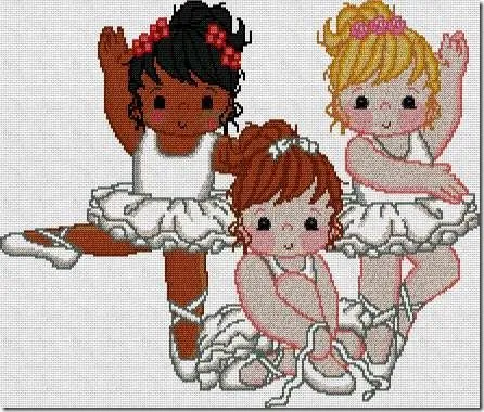 Esquemas punto de cruz Ballet y bailarinas | Gratis Punto de cruz