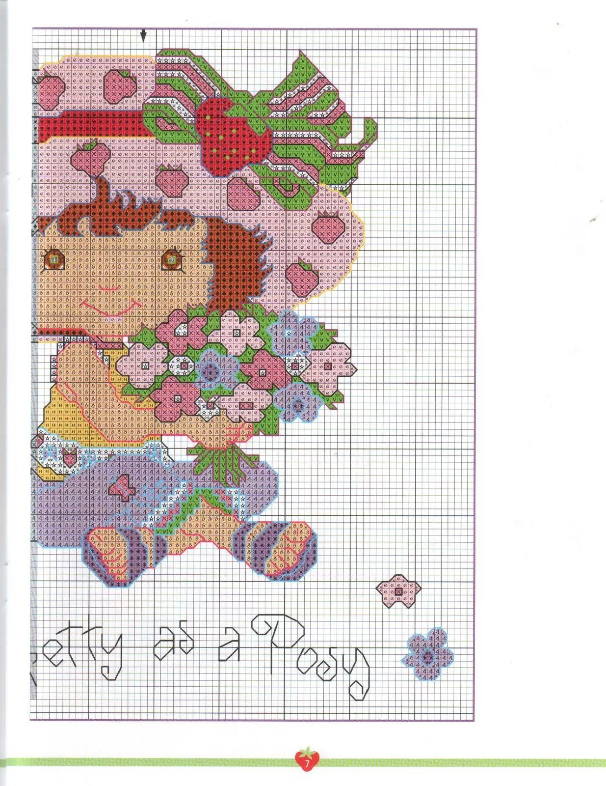 Esquemas punto de cruz de Rosita Fresita (Tarta de fresa ...