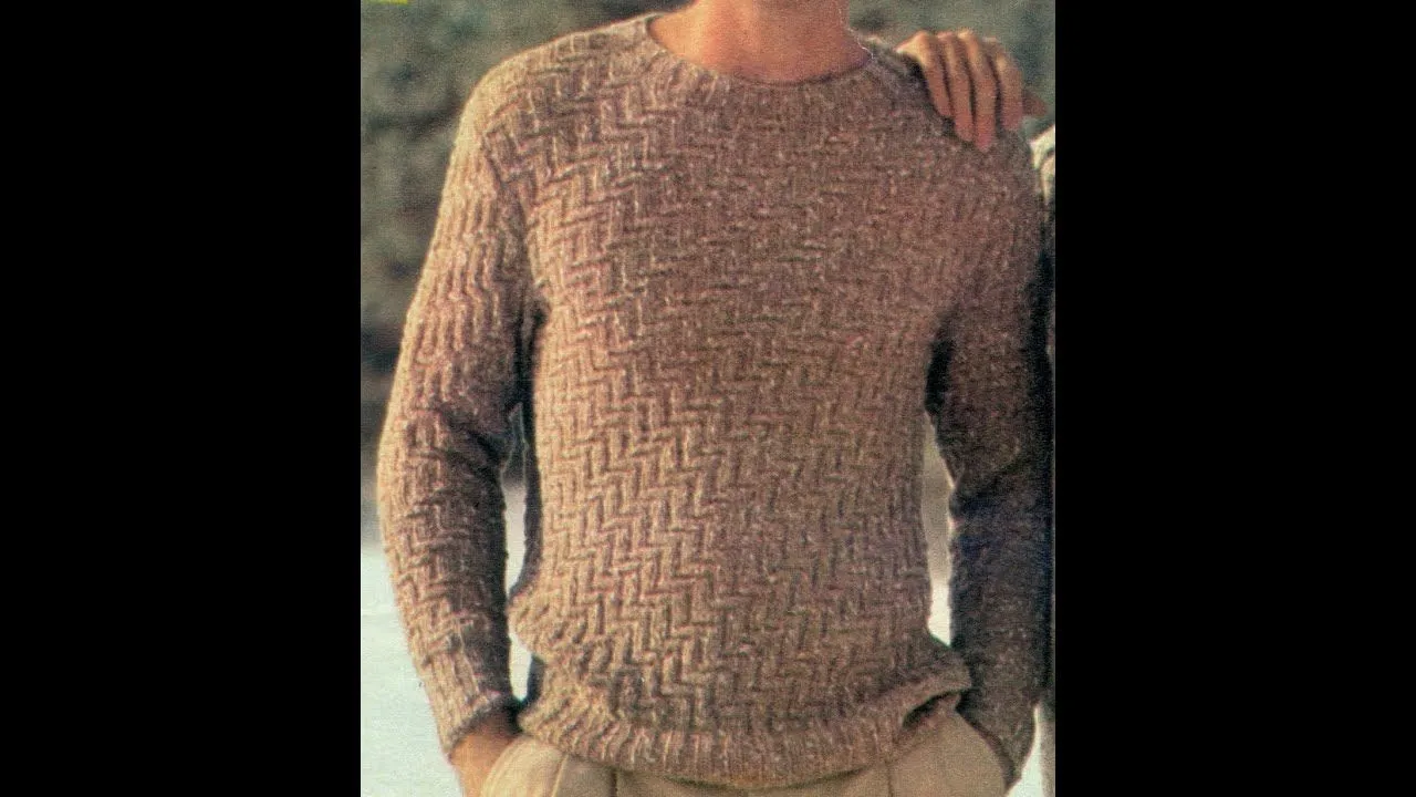 Esquemas para tejer suéter para caballero a punto de relieve y zig ... Esquemas para tejer suéter para caballero a punto de relieve y zig ...