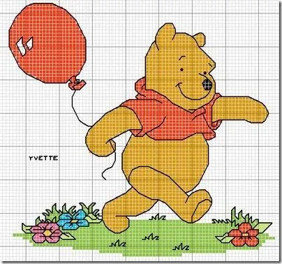 Esquemas Winnie the pooh en punto de cruz