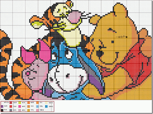 Esquemas Winnie the pooh en punto de cruz | Tu Punto de Cruz Esquemas Winnie the pooh en punto de cruz | Tu Punto de Cruz