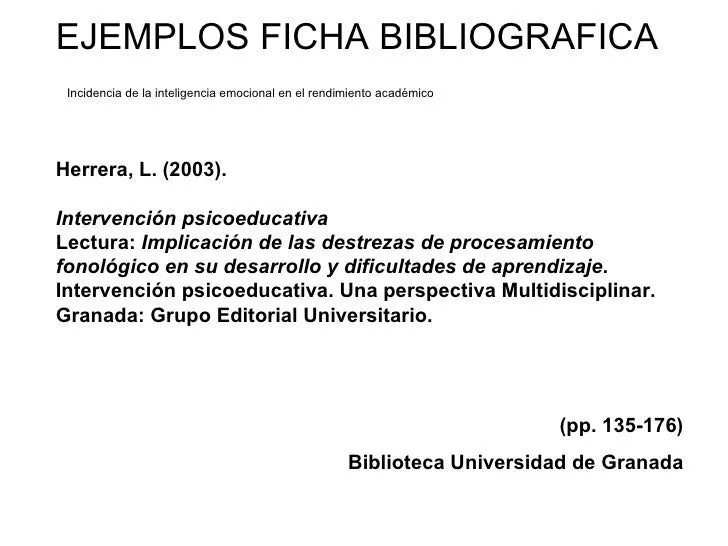 Ficha Bibliografica