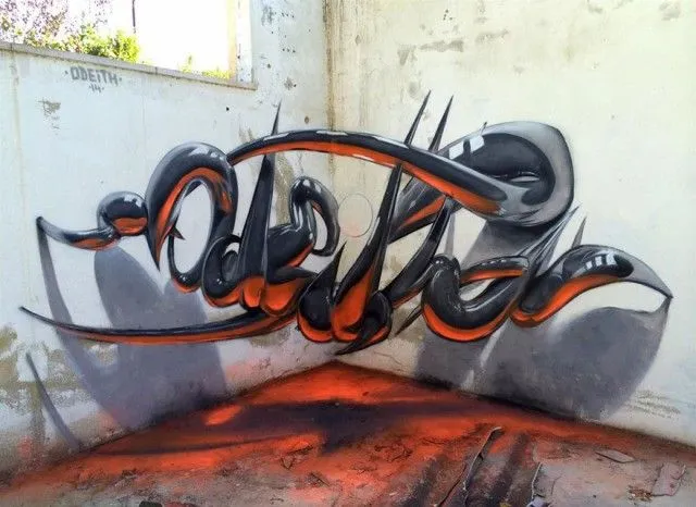 ESTÁ CHINGÓN: Impresionantes graffitis 3D por Odeith