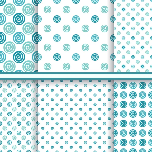 Establecer patrones sin fisuras lunares vector abstracto - polka ... Establecer patrones sin fisuras lunares vector abstracto - polka ...