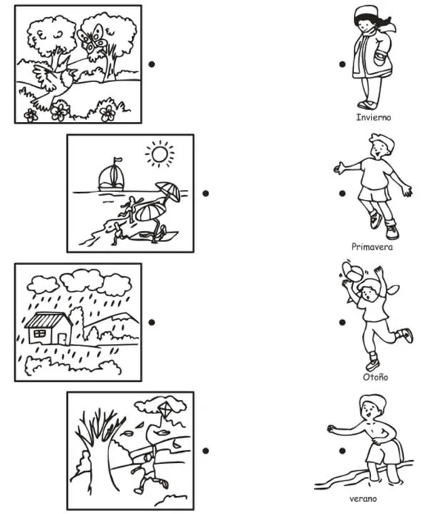 Las estaciones del año para dibujar - Imagui