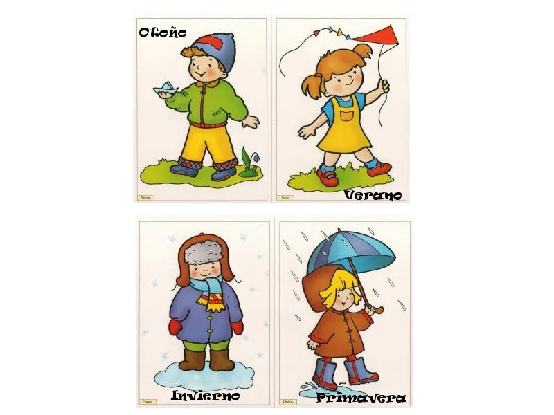Las cuatro estaciones del año para niños - Imagui