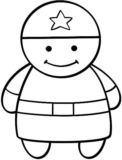 Pinto Dibujos: Policia para colorear