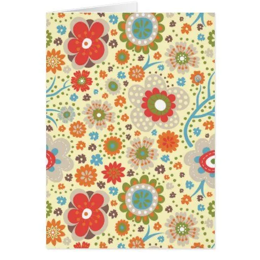 Estampado de flores colorido del vintage tarjeta de Zazzle. Estampado de flores colorido del vintage tarjeta de Zazzle.